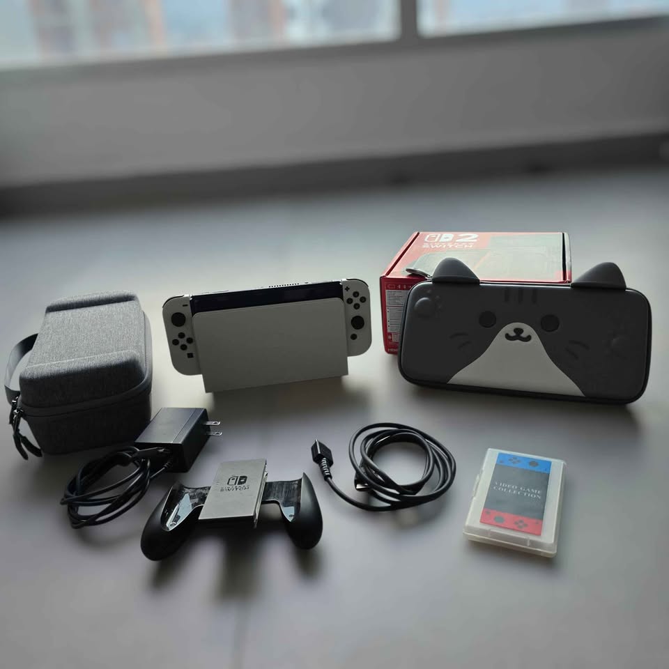 Nintendo Switch Oled 64gb + Extras