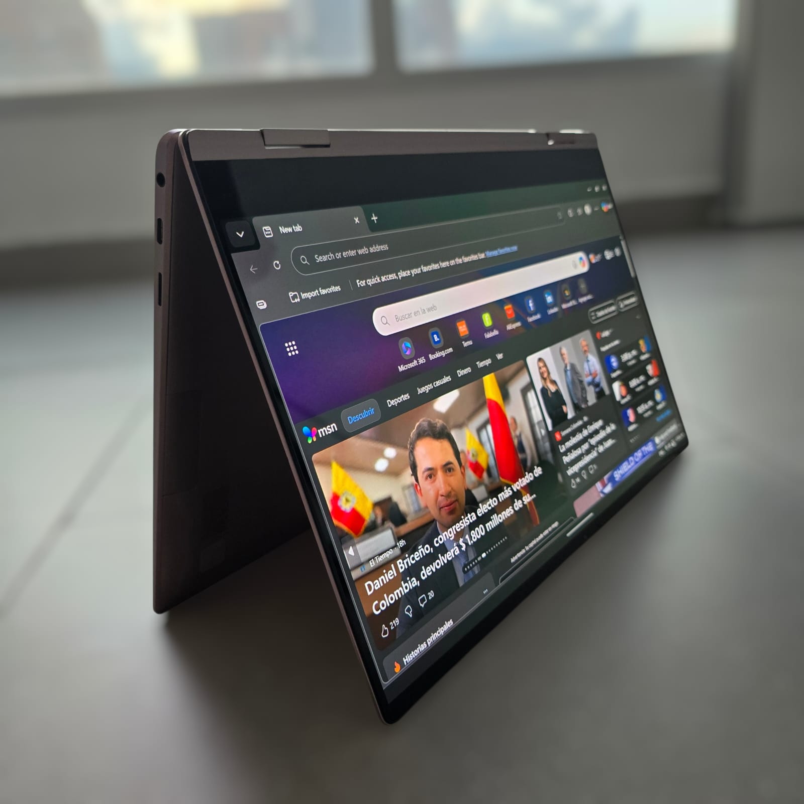 Portatil Samsung Galaxy Book 360 pro (Version 1 - 13") i7 bronze Tactil con lector de huella