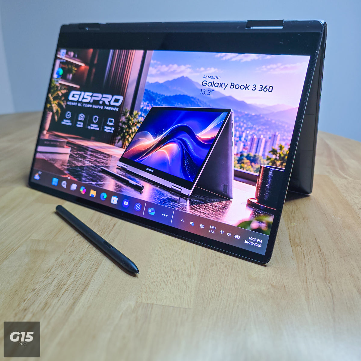 Portatil para diseño Samsung Galaxy Book3 360 i7 16gb RAM 512gb SSD táctil