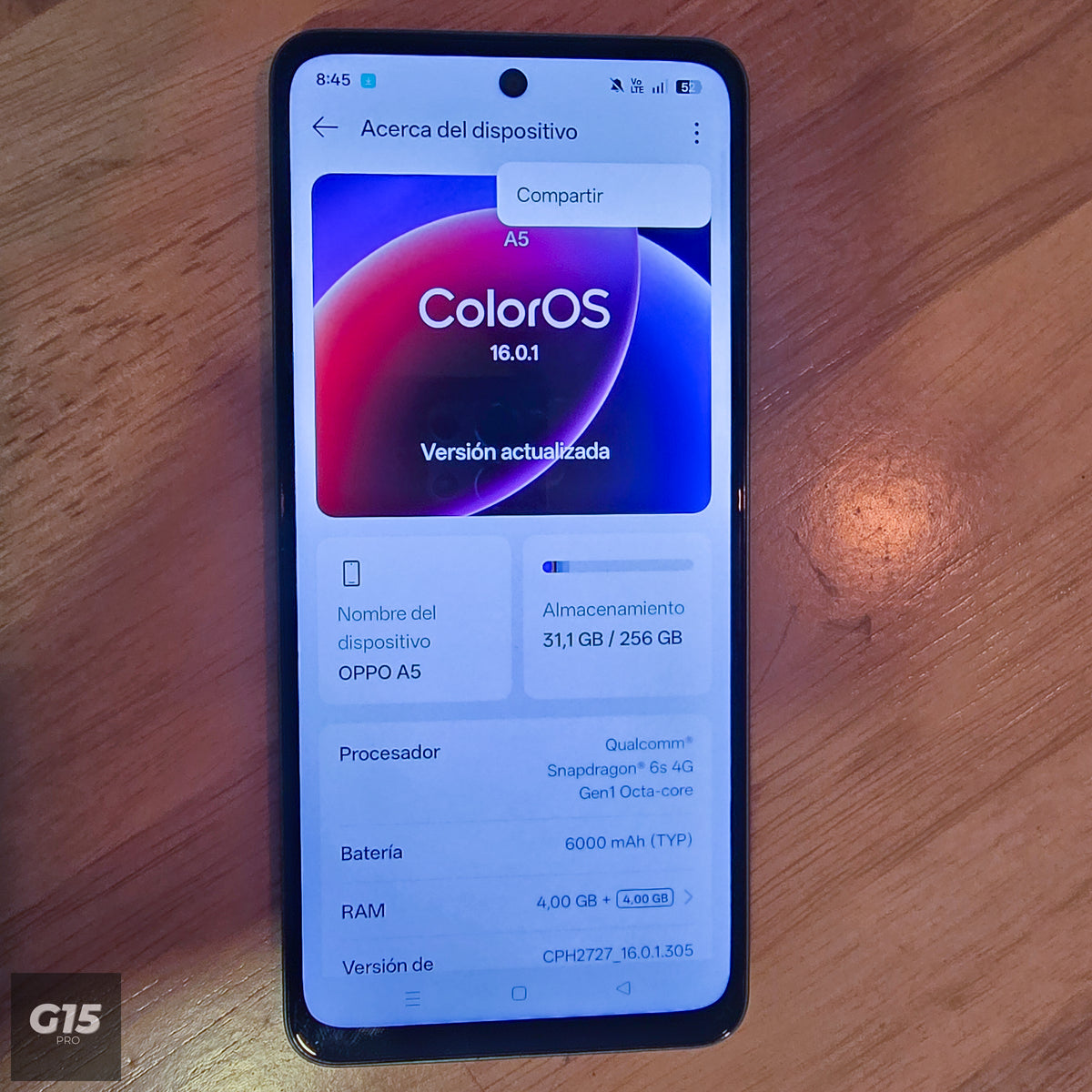 Celular Nuevo Oppo A5 con estuche + caja + factura de compra